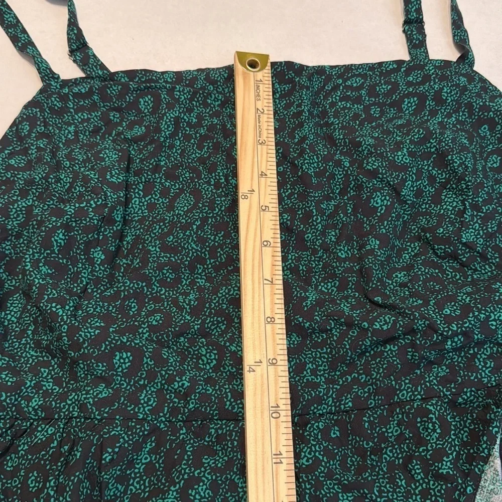 NWT Torrid Tea Length Challis Square Neck Dress Leopard Convo Bosphorus Size 2X